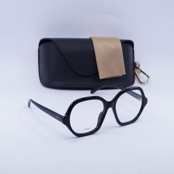 Loewe LW50072I 001 Geometric Eyeglasses 55mm – Black - Picture 1 of 9